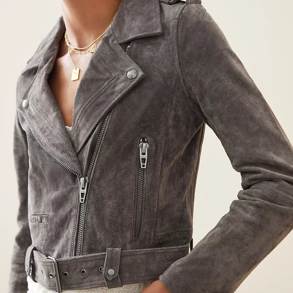BlankNyc Suede Moto Jacket